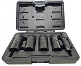 SCREW-TYPE LONG DOUBLE-SIDED IMPACT SOCKET SET | CR-MO | 12.5 MM (1/2") | 17-19-21-22 MM | 5 PCS. (SK201614)
