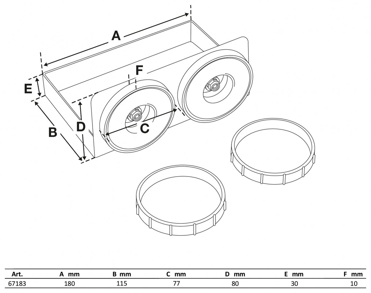 MAGNETIC STORAGE TRAY (67183B)