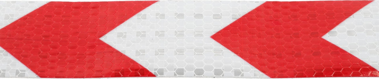 REFLECTIVE RED/WHITE NON-SLIP PVC TAPE FOR STAIRS AND WALKWAYS | 49 MM X 45.7 M (YT-72510)