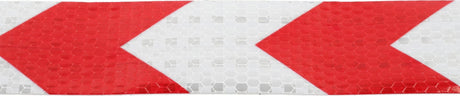 REFLECTIVE RED/WHITE NON-SLIP PVC TAPE FOR STAIRS AND WALKWAYS | 49 MM X 45.7 M (YT-72510)