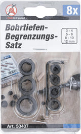 DRILLING DEPTH LIMITER SET | 8 PCS. (50407)