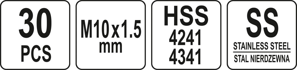 THREAD REPAIR SET M10X1,5 (YT-17634)