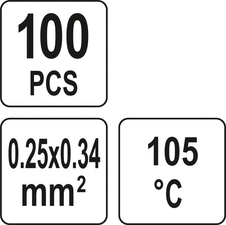 HEAT SHR. SOLD. SL. 0.25-0.34MM2 100PCS (YT-81451)