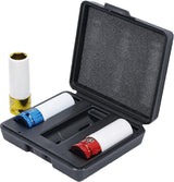 PROTECTIVE IMPACT SOCKET SET | 12.5 MM (1/2") DRIVE | 17 - 19 - 21 MM | 3 PCS. (7310)