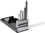 GLASS AND TILE DRILLS 5PCS 4-10MM HEX (21709)