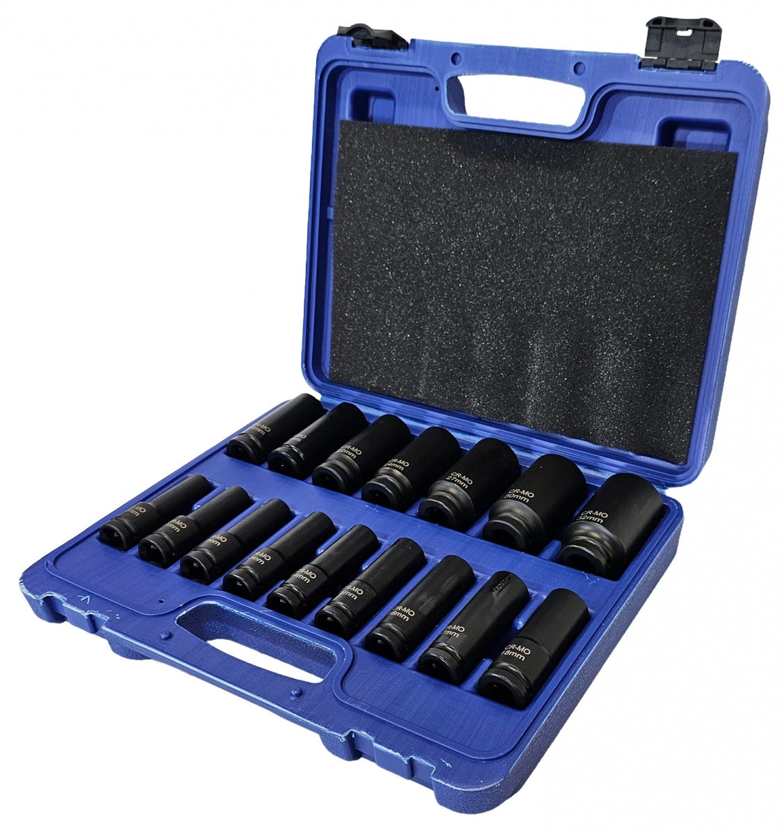 IMPACT SOCKET SET LONG | 12.5 MM (1/2") | 10-32 MM | 16 PCS. (SK1216)