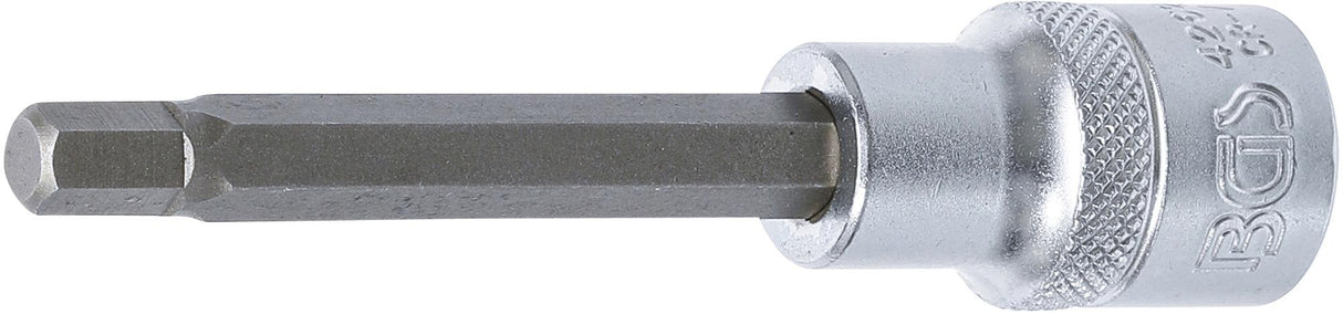 BIT SOCKET | LENGTH 100 MM | 12.5 MM (1/2") DRIVE | INTERNAL HEXAGON 7 MM (4262)