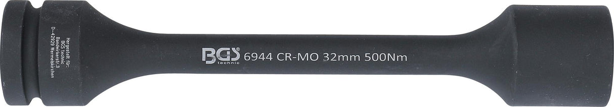 TORSION IMPACT SOCKET, HEXAGON | 25 MM (1") DRIVE | 32 MM | 500 NM (6944)