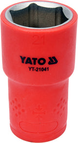 INSULATED HEXAGONAL SOCKET 21MM 1/2" VDE (YT-21041)