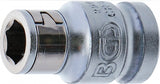BIT ADAPTOR WITH RETAINING BALL | 12.5 MM (1/2") DRIVE | INTERNAL HEXAGON 10 MM (3/8") (290)