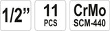 DEEP IMPACT SOCKET SET 11PCS (YT-1054)