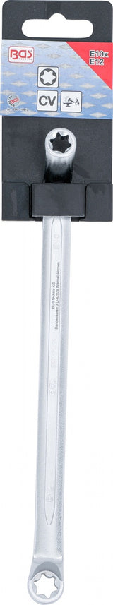 DOUBLE RING SPANNER WITH E-TYPE RING HEADS | OFFSET | E10 X E12 (2281-10X12)