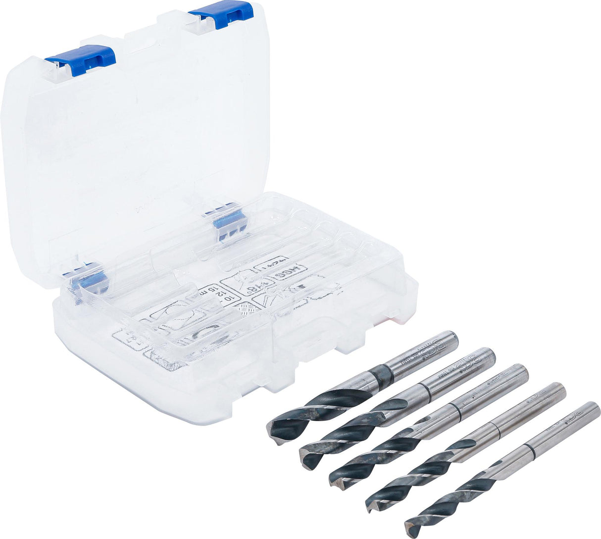 HSS DRILL SET | 10 - 11 - 12 - 13 - 15 MM | 5 PCS. (6801)