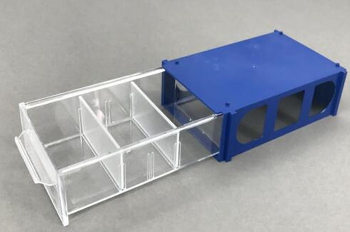STACKABLE PLASTIC HARDWARE STORAGE BOX | 14X8.5X4 CM (SPB138)