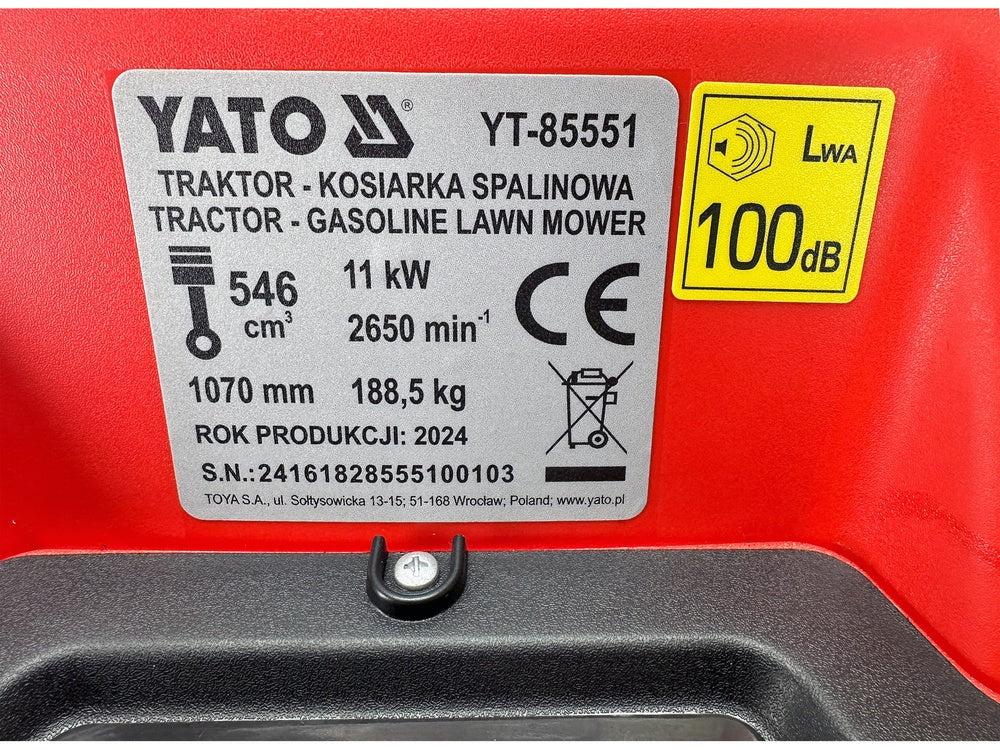 TRACTOR, GASOLINE MOWER (YT-85551)