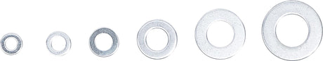 WASHER ASSORTMENT | Ø 4 - 12 MM (INSIDE SIZE) | 130 PCS. (88132)