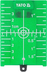 LASER TARGET CARD GREEN WITH MAGNET (YT-30465)