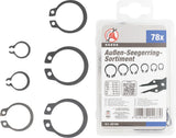 EXTERNAL CIRCLIP ASSORTMENT | Ø 8 - 19 MM | 78 PCS. (88168)
