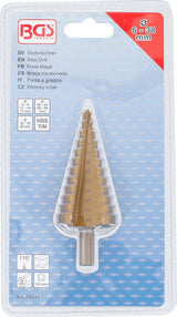 STEP DRILL | TITANIUM-NITRIDED | Ø 6 - 38 MM (74431B)