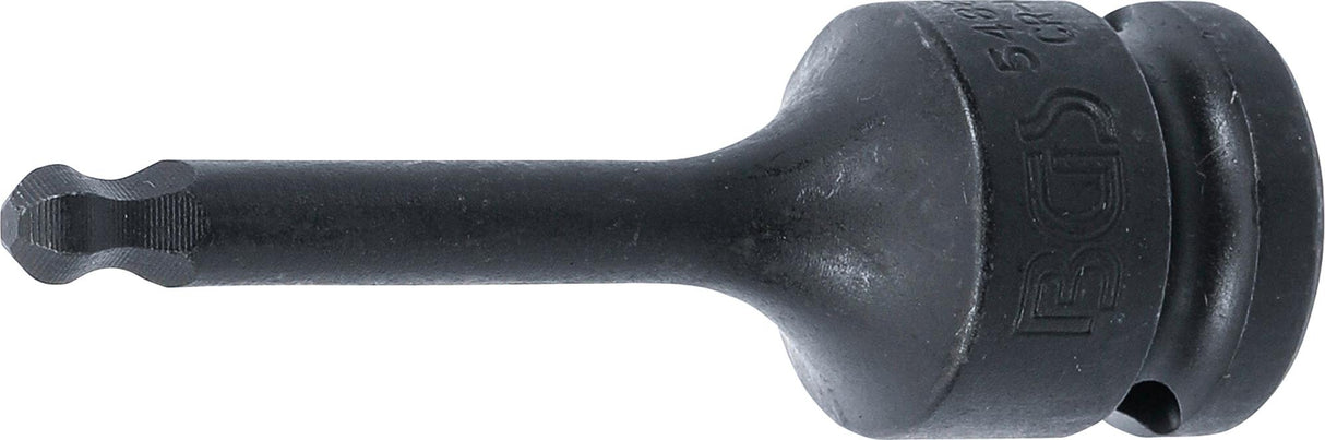IMPACT BIT SOCKET | LENGTH 75 MM | 12.5 MM (1/2") DRIVE | INTERNAL HEXAGON WITH BALL HEAD 6 MM (5488-6)