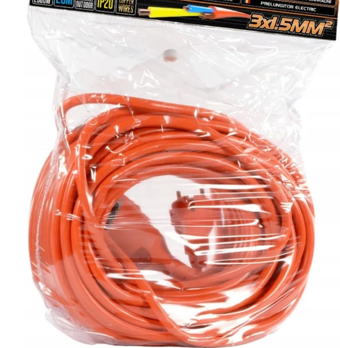 EXTENSION CABLE WITH SOCKET | 3X1.5 MM² | 20 M (H59008)