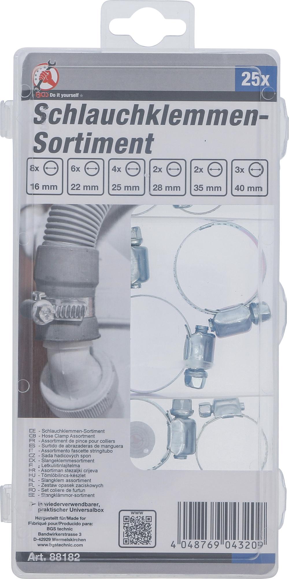 HOSE CLAMP ASSORTMENT | 25 PCS. (88182)