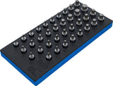 TOOL TRAY 1/3: BIT SOCKET SET | 12.5 MM (1/2") | INTERNAL HEXAGON, T-STAR (FOR TORX), SPLINE (FOR XZN), SPLINE (FOR RIBE) | 36 PCS. (4120)