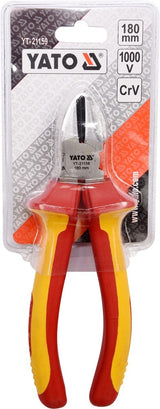 INSULATED SIDE CUTTING PLIERS 180MM VDE (YT-21159)