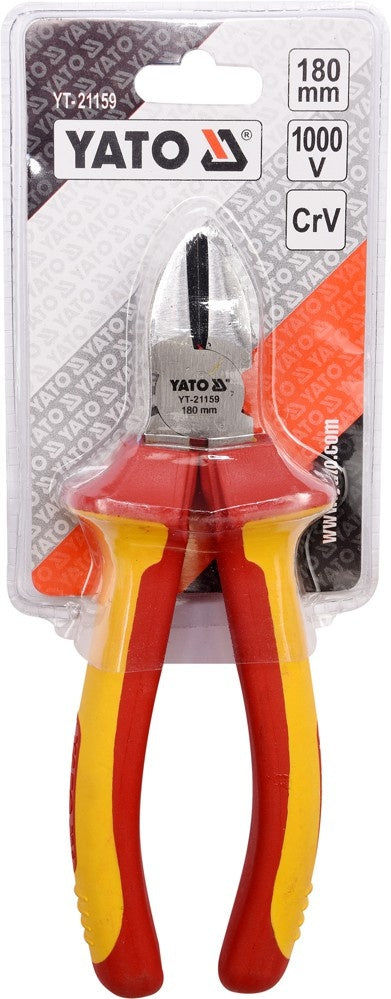 INSULATED SIDE CUTTING PLIERS 180MM VDE (YT-21159)