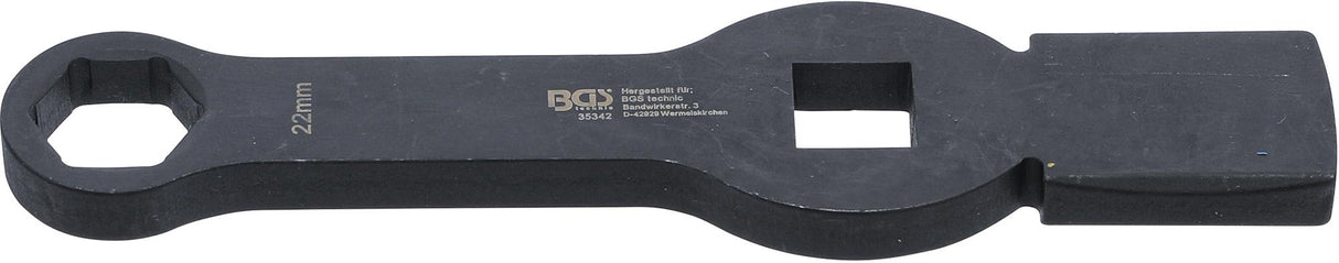 SLOGGING RING SPANNER | HEXAGON | WITH 2 STRIKING FACES | 22 MM (35342)
