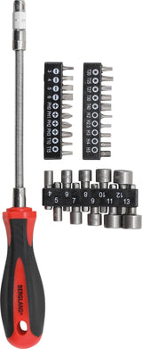 SCREWDRIVER BIT SET | WITH FLEXIBLE SHAFT | 31 PCS. (20131)