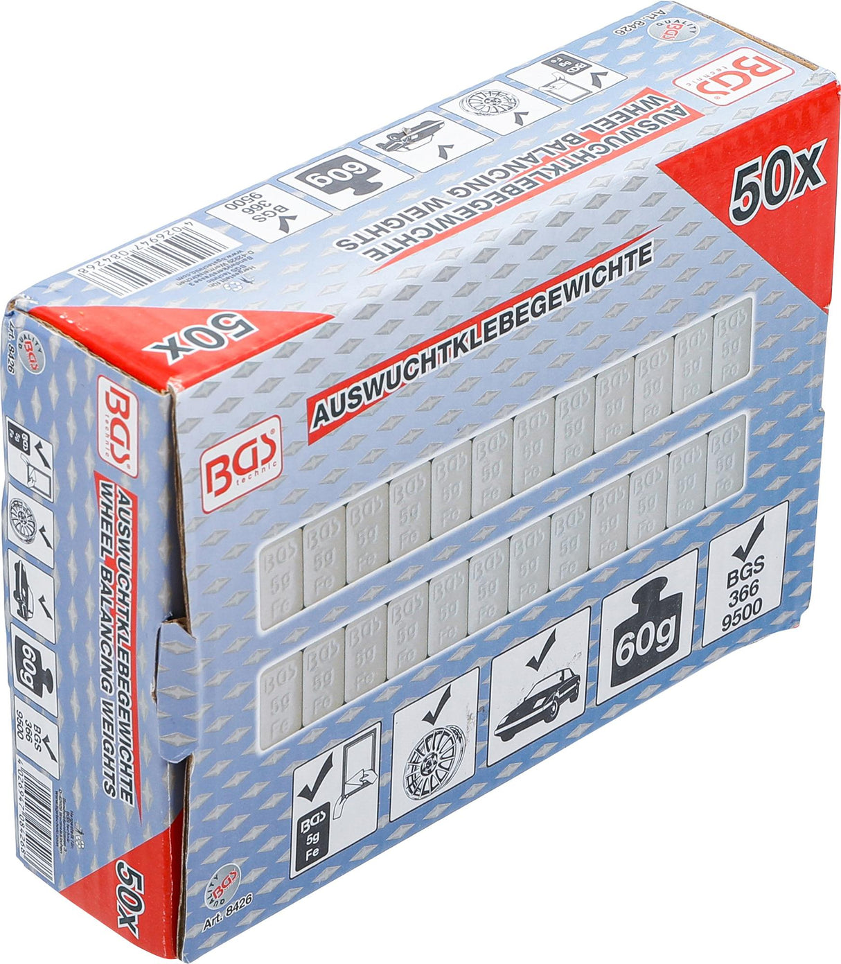 WHEEL BALANCING WEIGHTS | 12 X 5 G | 50 PCS. (8426)