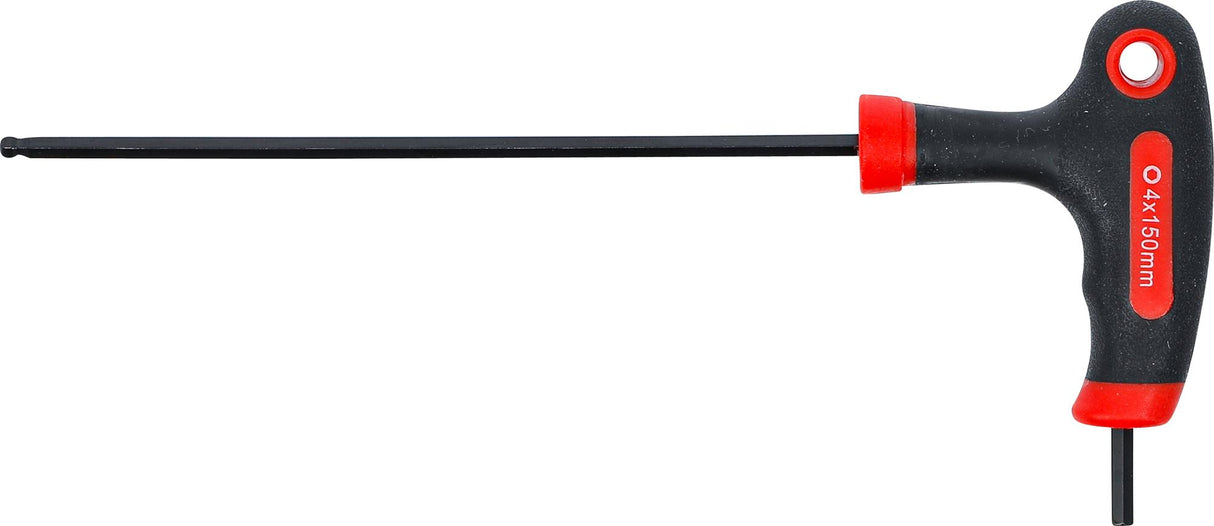 T-HANDLE L-TYPE WRENCH | INTERNAL HEXAGON / INTERNAL HEXAGON WITH BALL HEAD | 4 MM (7882-4)