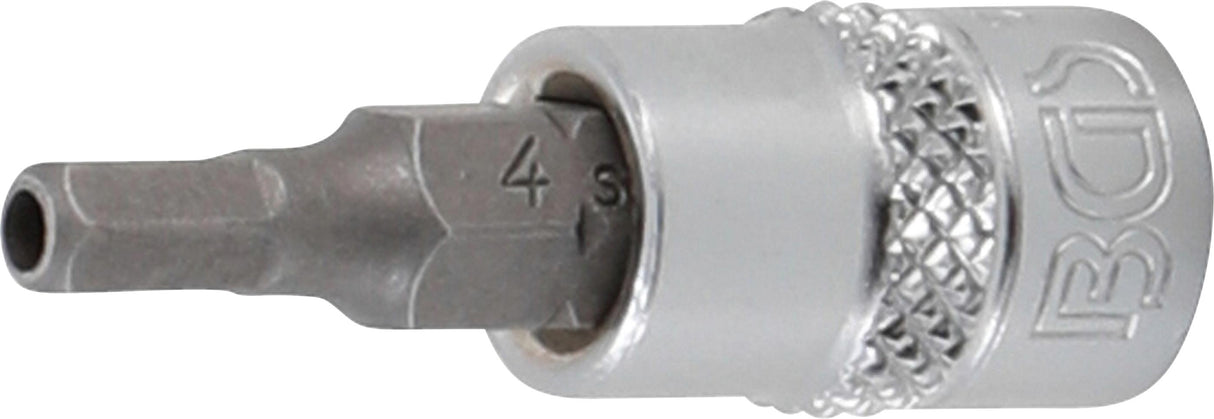 BIT SOCKET | 6.3 MM (1/4") DRIVE | INTERNAL HEXAGON TAMPERPROOF 4 MM (5156-4)