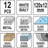CHALK SET. 12 PCS  COLOUR WHITE (YT-69931)