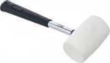RUBBER HAMMER | METAL HANDLE | WHITE HEAD | Ø 48 MM | 250 G (70139)