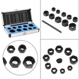 SOCKET SET FOR DAMAGED BOLTS | 9-19 MM | 10 PCS. (FT001003)