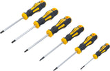 SCREWDRIVER SET | T-STAR (FOR TORX) T10 - T30 | 6 PCS. (35826)