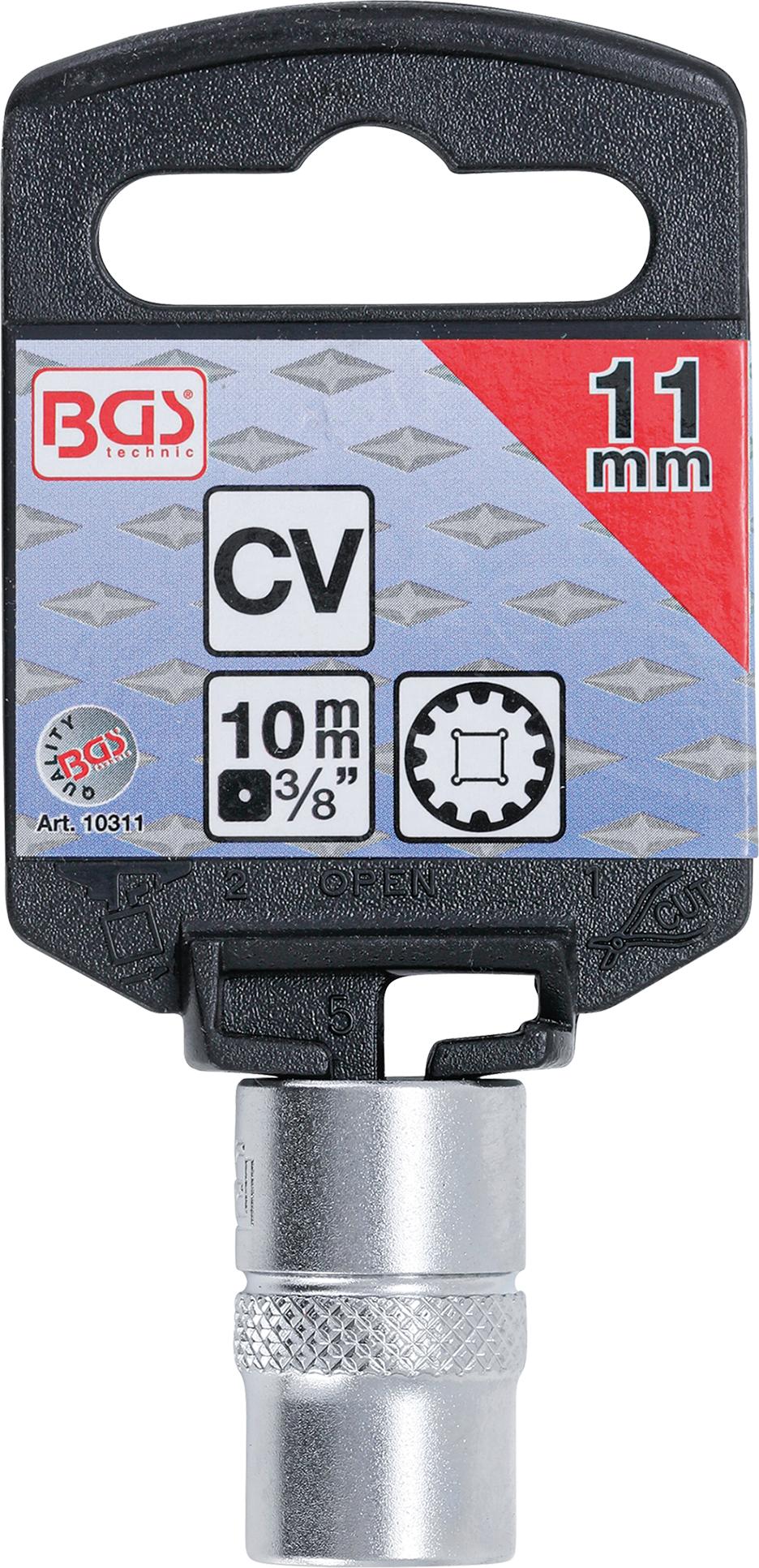 SOCKET, GEAR LOCK | 10 MM (3/8") DRIVE | 11 MM (10311)
