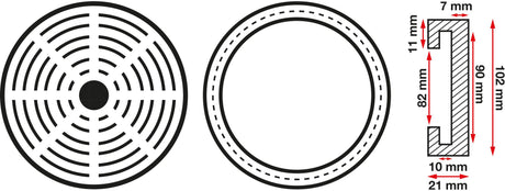 RUBBER PAD | FOR AUTO LIFTS | Ø 100 MM (6470)