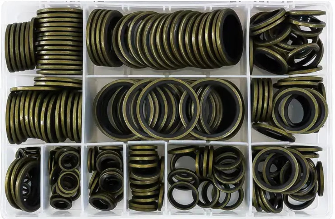 DRAIN PLUG WASHERS | METRIC | 240 PCS. (SK010240)