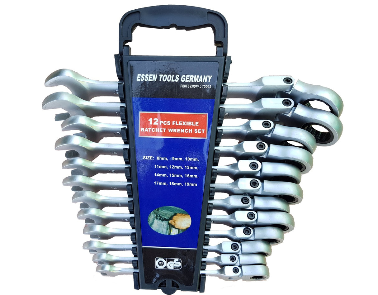 RATCHET WRENCH SET | FLEX HEAD | 8-19 MM | 12 PCS. (SK5002)
