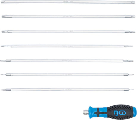 SCREWDRIVER SET WITH INTERCHANGEABLE BLADES | T-STAR (FOR TORX) / T-STAR TAMPERPROOF (FOR TORX) | 8 PCS. (2326)