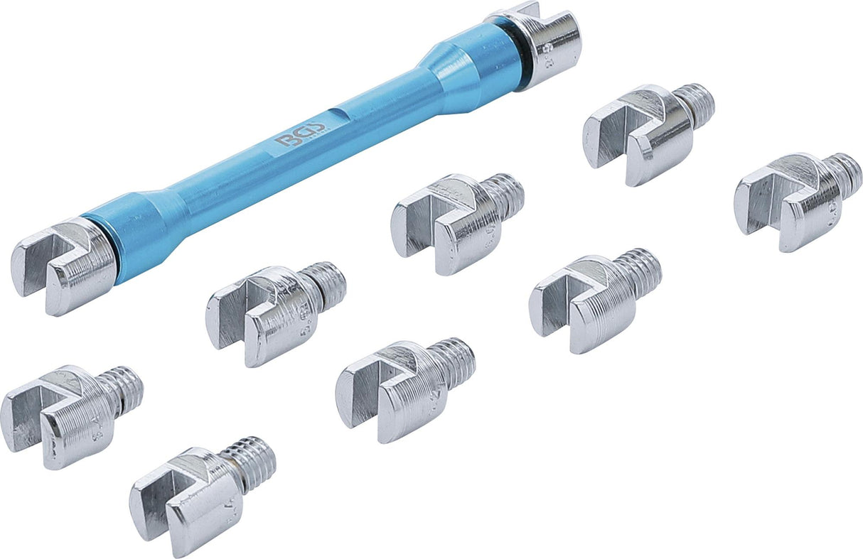 SPOKE WRENCH | CHANGEABLE HEADS | FOR MOTORCYCLES | 10 PCS. (8361)