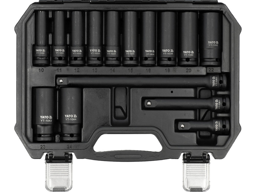 IMPACT SOCKET SET 1/2" (YT-10566)