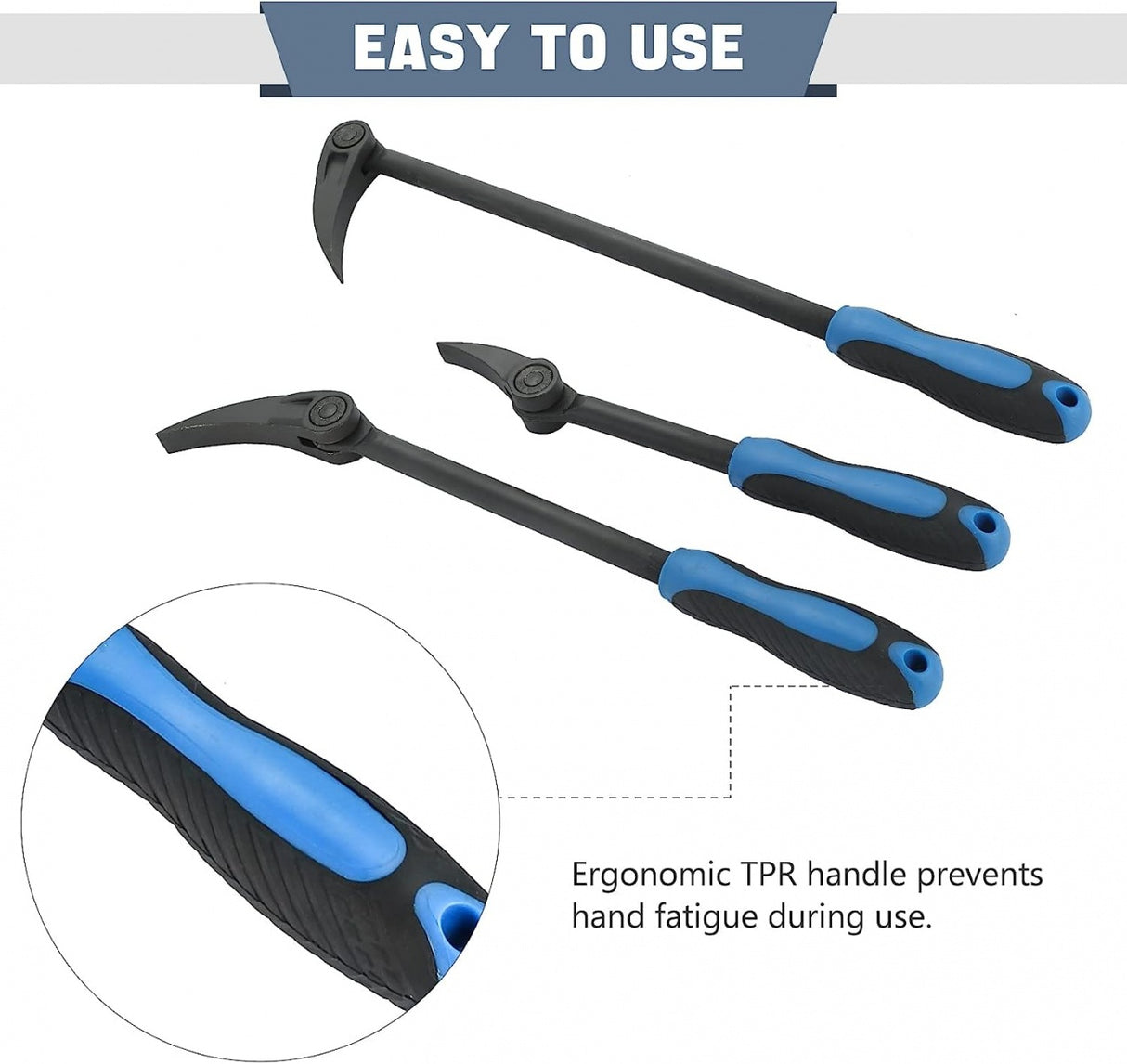 TIRE LEVER SET | TELESCOPIC WITH FLEX HANDLE | 11 DIRECTIONS | 3 PCS. (APB3S)