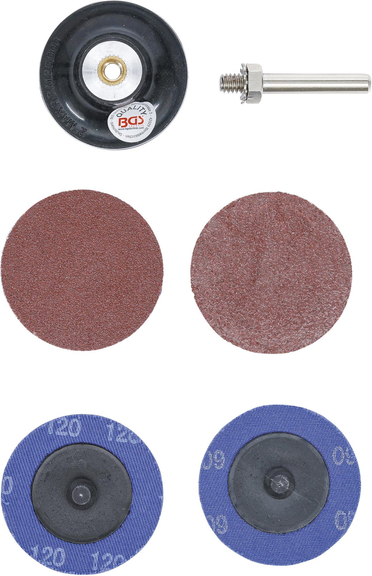 GRINDING WHEELS / SANDING PAD SET | Ø 50 MM (8590)