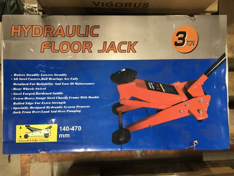 JACK WITH WHEELS | HYDRAULIC | 140 - 470 MM | 3 T (SK3022)