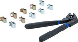 FIXING CLAMPS SET WITH PLIERS | 11 PCS. (8774)