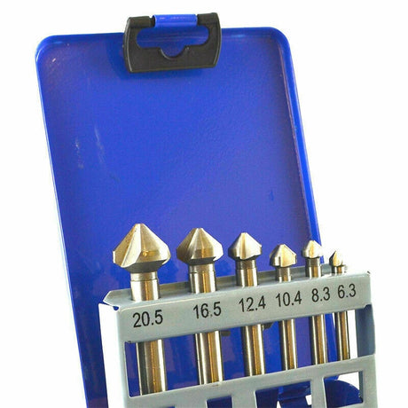 COUNTERSINK DRILL BIT SET | HSS | DIN 335 | 90° | 6 PCS. (SK1628)